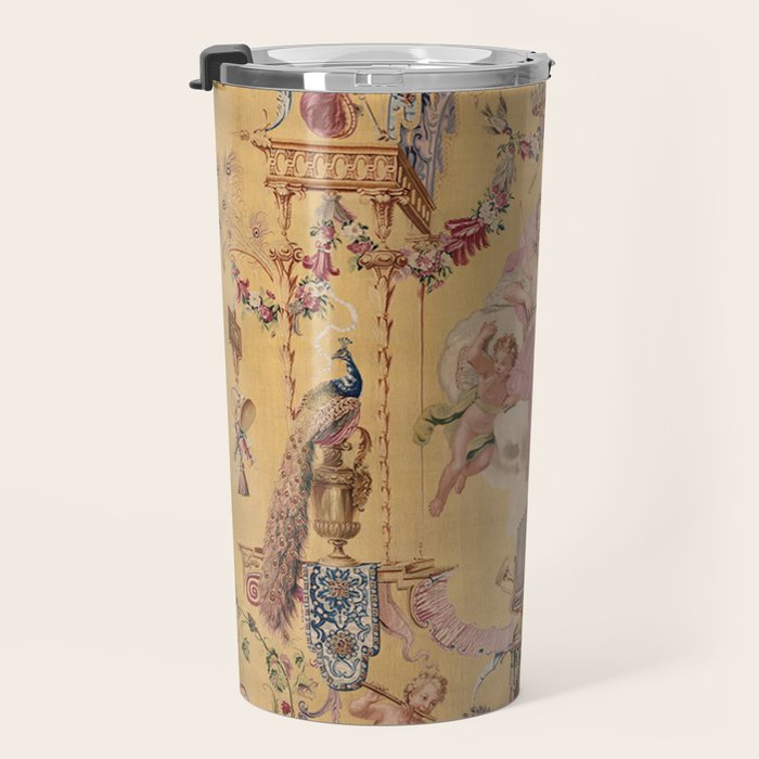 Antique 18th Century 'Portal of the Gods' French Gobelin Tapestry Travel Mug Gallery Image 3