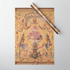 Antique 18th Century 'Portal of the Gods' French Gobelin Tapestry Wrapping Paper Gallery Image 1