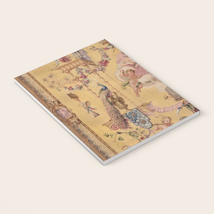 Antique 18th Century 'Portal of the Gods' French Gobelin Tapestry Notebook Gallery Image 3