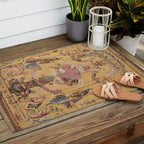 Antique 18th Century 'Portal of the Gods' French Gobelin Tapestry Outdoor Rug Gallery Image 2