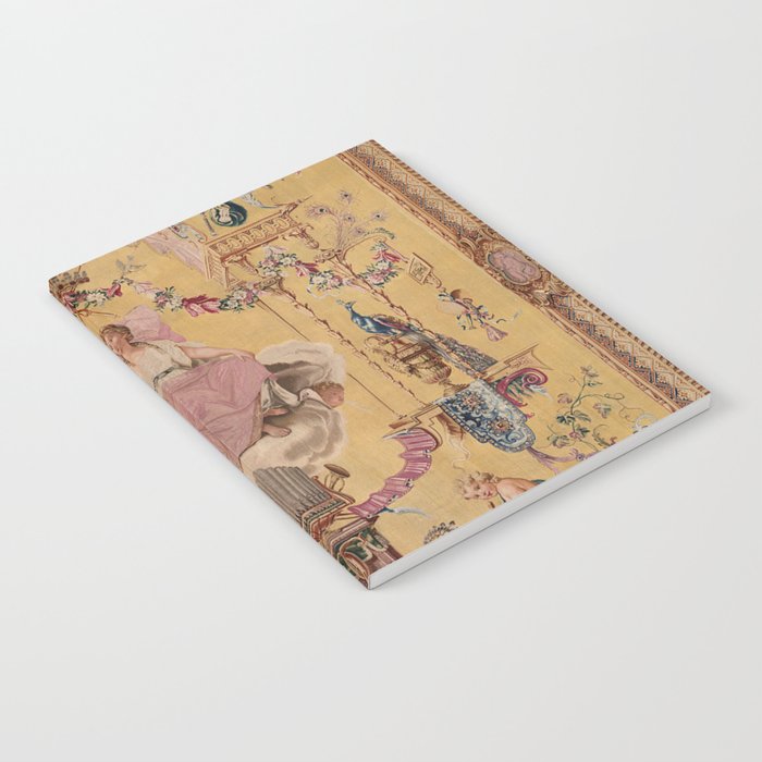 Antique 18th Century 'Portal of the Gods' French Gobelin Tapestry Notebook Gallery Image 2