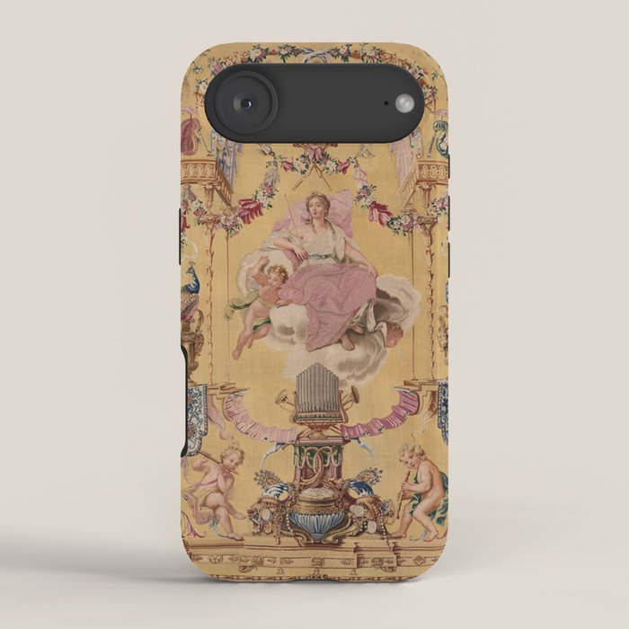 Antique 18th Century 'Portal of the Gods' French Gobelin Tapestry iPhone Case Gallery Image 2
