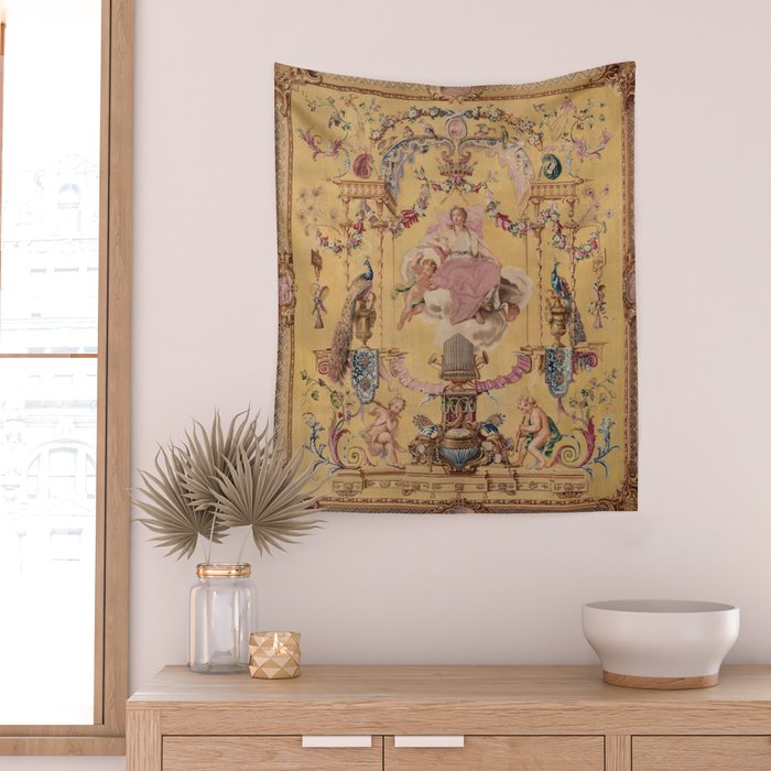 Antique 18th Century 'Portal of the Gods' French Gobelin Tapestry Wall Tapestry Gallery Image 2