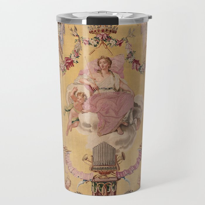 Antique 18th Century 'Portal of the Gods' French Gobelin Tapestry Travel Mug Gallery Image 1