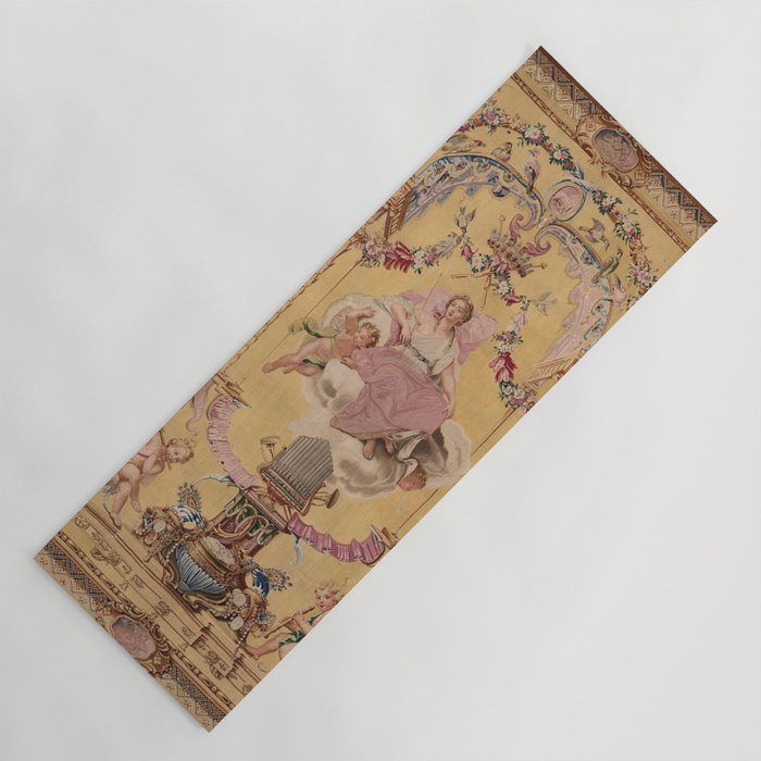 Antique 18th Century 'Portal of the Gods' French Gobelin Tapestry Yoga Mat Gallery Image 1