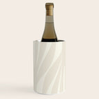 Maldives Abstract Botanical Pattern in Pale Beige Tones Wine Chiller Gallery Image 1