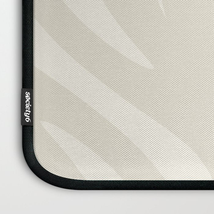 Maldives Abstract Botanical Pattern in Pale Beige Tones Laptop Sleeve Gallery Image 3