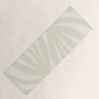 Maldives Abstract Botanical Pattern in Pale Beige Tones Yoga Mat Gallery Image 1