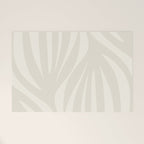 Maldives Abstract Botanical Pattern in Pale Beige Tones Welcome Mat Gallery Image 1