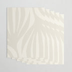 Maldives Abstract Botanical Pattern in Pale Beige Tones Wrapping Paper Gallery Image 3