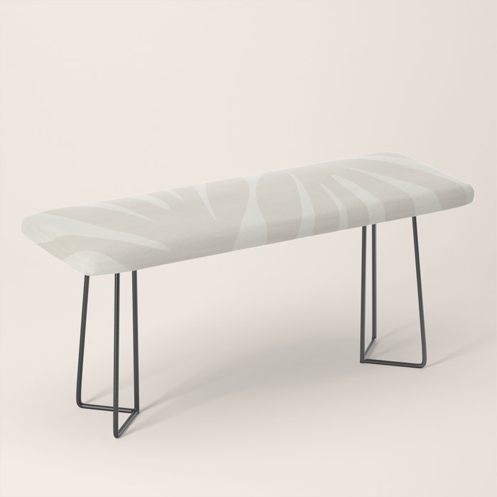 Maldives Abstract Botanical Pattern in Pale Beige Tones Bench Gallery Image 1