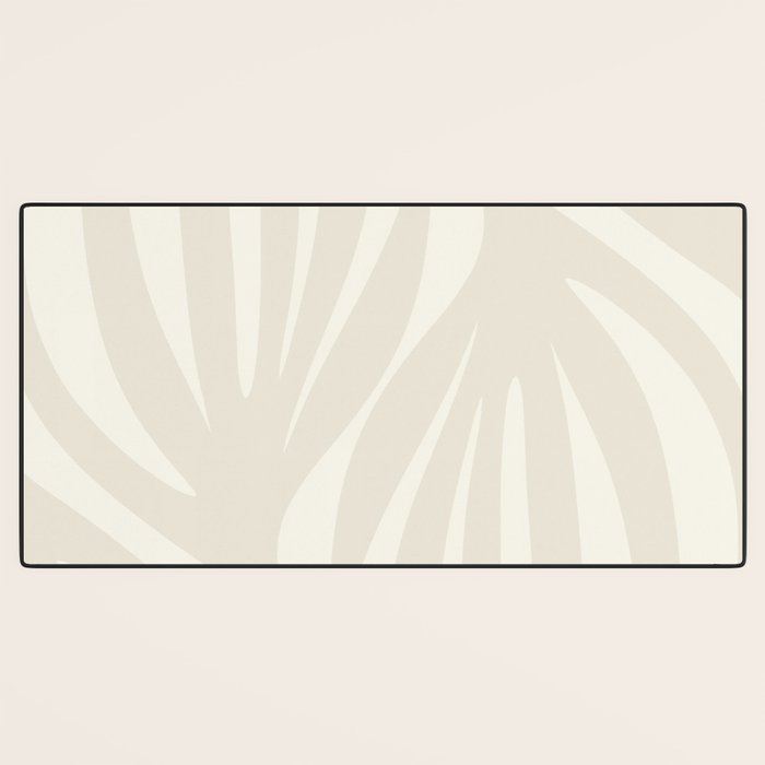 Maldives Abstract Botanical Pattern in Pale Beige Tones Desk Mat Gallery Image 3