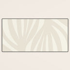 Maldives Abstract Botanical Pattern in Pale Beige Tones Desk Mat Gallery Image 3