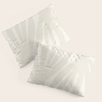 Maldives Abstract Botanical Pattern in Pale Beige Tones Pillow Sham Gallery Image 3