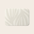 Maldives Abstract Botanical Pattern in Pale Beige Tones Bath Mat Gallery Image 1