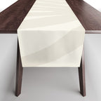 Maldives Abstract Botanical Pattern in Pale Beige Tones Table Runner Gallery Image 1