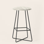 Maldives Abstract Botanical Pattern in Pale Beige Tones Stool Gallery Image 1