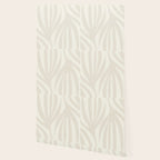 Maldives Abstract Botanical Pattern in Pale Beige Tones Wallpaper Gallery Image 2