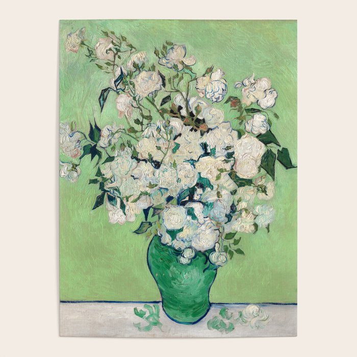 Roses by Vincent van Gogh,1890 Poster Gallery Image 1