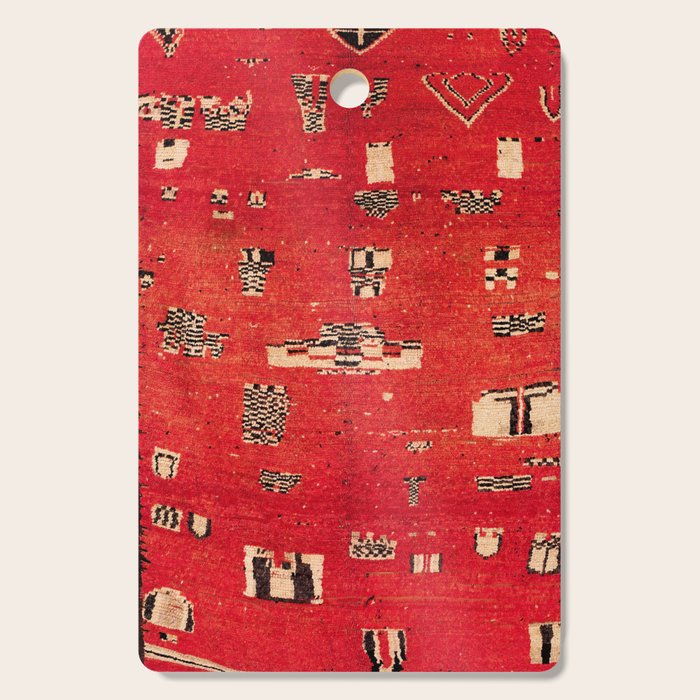 Haouz  Antique Morocco North African Pile Rug Cutting Board Gallery Image 1