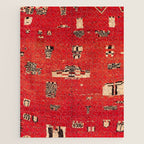 Haouz  Antique Morocco North African Pile Rug Jigsaw Puzzle Gallery Image 1