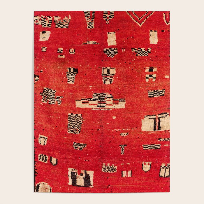 Haouz  Antique Morocco North African Pile Rug Poster Gallery Image 4