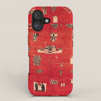 Haouz  Antique Morocco North African Pile Rug iPhone Case Gallery Image 1