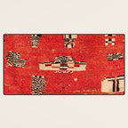 Haouz  Antique Morocco North African Pile Rug Desk Mat Gallery Image 3