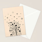 Love or Die Tryinâ - Rhinestone Cowgirl Black & Cream Stationery Card Gallery Image 2