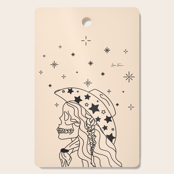Love or Die Tryinâ - Rhinestone Cowgirl Black & Cream Cutting Board Gallery Image 1