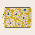 Retro Super Bloom - 70's Vibe - Yellow Laptop Sleeve Gallery Image 1