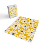 Retro Super Bloom - 70's Vibe - Yellow Jigsaw Puzzle Gallery Image 2