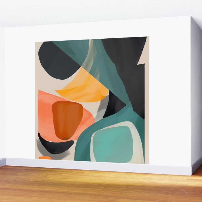 Modern Abstract Art 146 Wall Mural Gallery Image 2