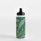 Woodland soil Morris style shining emerald Water Bottle Gallery Image 2