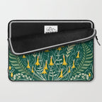 Woodland soil Morris style shining emerald Laptop Sleeve Gallery Image 2