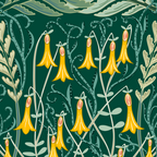 Woodland soil Morris style shining emerald Coffee Mug Gallery Image 2
