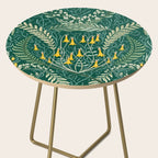 Woodland soil Morris style shining emerald Side Table Gallery Image 2