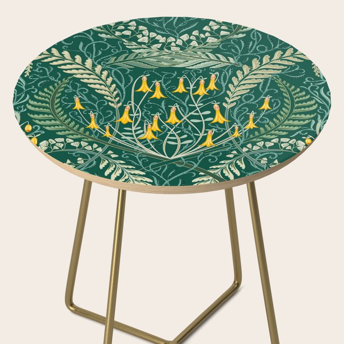 Woodland soil Morris style shining emerald Side Table Gallery Image 2