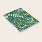 Woodland soil Morris style shining emerald Notebook Gallery Image 3