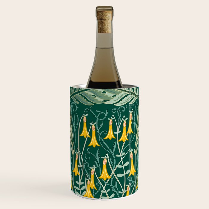 Woodland soil Morris style shining emerald Wine Chiller Gallery Image 1