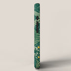 Woodland soil Morris style shining emerald iPhone Case Gallery Image 2
