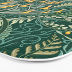 Woodland soil Morris style shining emerald Bath Mat Gallery Image 3