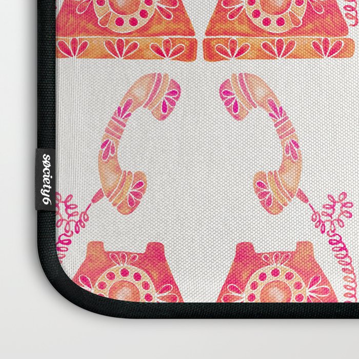 Vintage Rotary Phone - Peach Palette Laptop Sleeve Gallery Image 3
