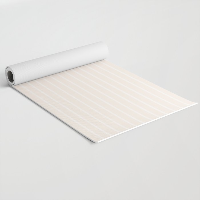 Color Block Lines IX Subtle Off White Yoga Mat Gallery Image 2