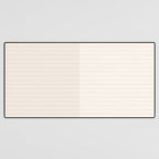 Color Block Lines IX Subtle Off White Desk Mat Gallery Image 3
