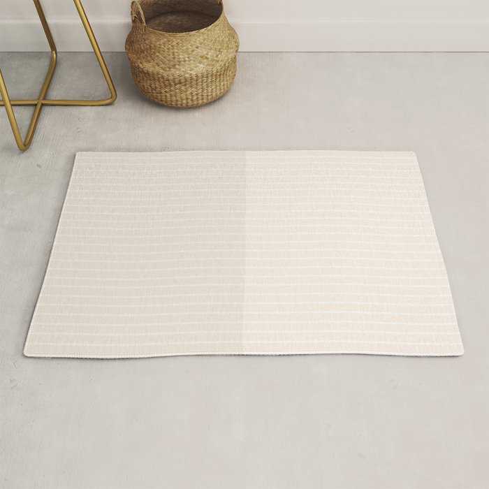 Color Block Lines IX Subtle Off White Rug Gallery Image 1