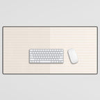 Color Block Lines IX Subtle Off White Desk Mat Gallery Image 1