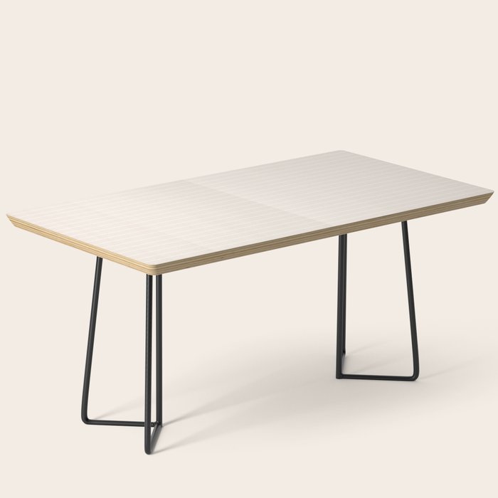 Color Block Lines IX Subtle Off White Coffee Table Gallery Image 1