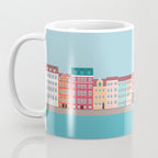 Denmark, Nyhavn, Copenhagen Travel Poster Coffee Mug Gallery Image 3