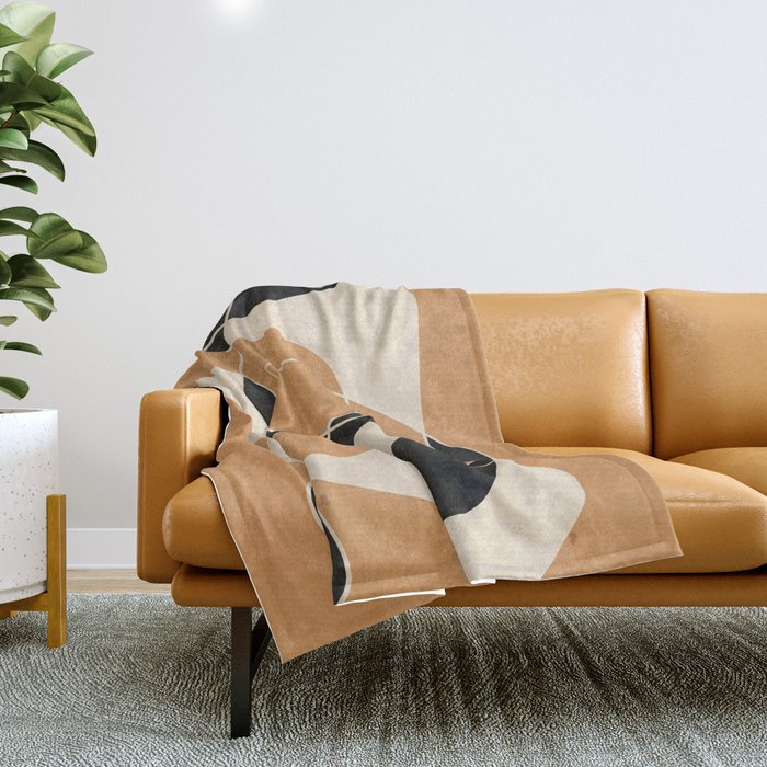 Modern Abstract Minimal Art 21 Throw Blanket Gallery Image 1
